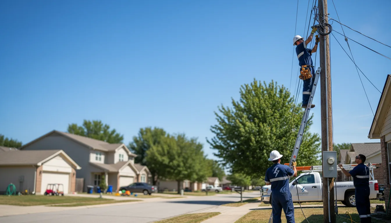 Residential electrician providing installation services in Tonkawa, OK